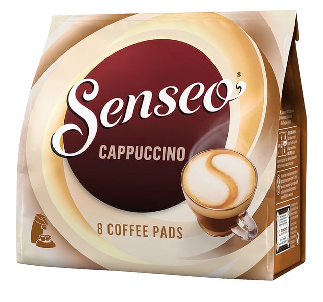 Koffiepads Douwe Egberts Senseo cappuccino 8 stuks afbeelding