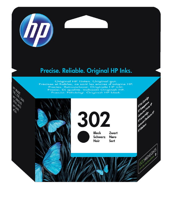 Inktcartridge HP F6U66AE 302 zwart afbeelding