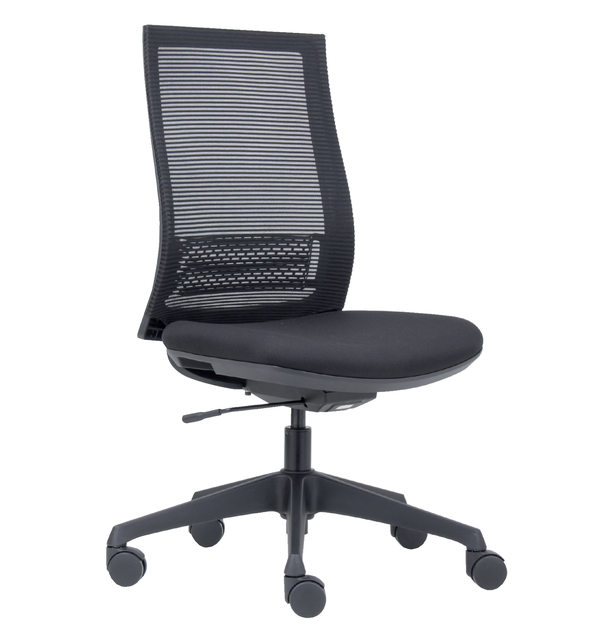 Bureaustoel Euroseats Canillo netgespannen rug zwart — Foto 2 van 2