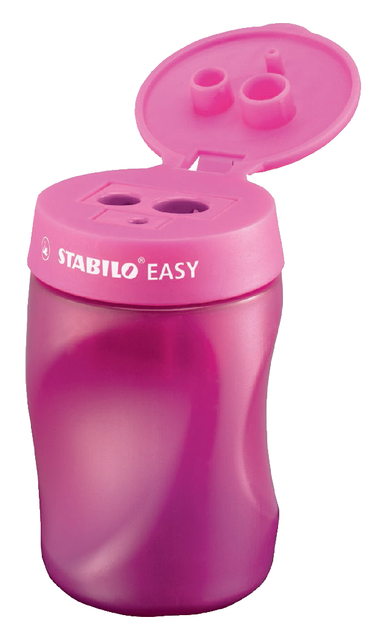 Puntenslijper STABILO Easy 4502 3 in 1 rechtshandig roze afbeelding