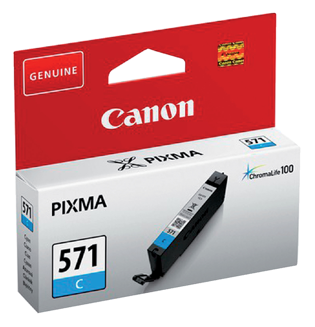 Inktcartridge Canon CLI-571 blauw afbeelding