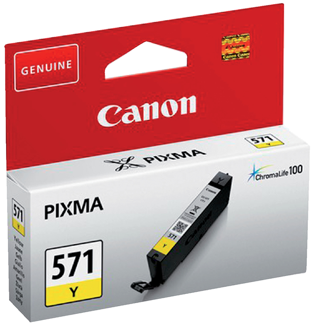 Inktcartridge Canon CLI-571 geel afbeelding
