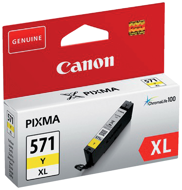 Inktcartridge Canon CLI-571XL geel afbeelding