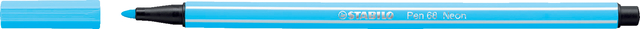 Viltstift STABILO Pen 68/031 medium neon blauw afbeelding