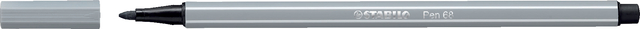 Viltstift STABILO Pen 68/95 medium middel koudgrijs afbeelding
