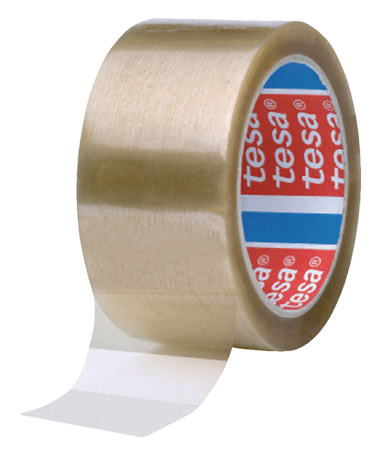 Verpakkingstape Tesa 4089 50mmx66m transparant PP afbeelding