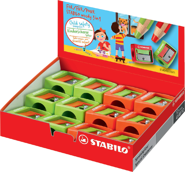 Puntenslijper STABILO woody 4548/12 afbeelding