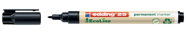 Viltstift edding 25 Ecoline rond 1mm zwart afbeelding
