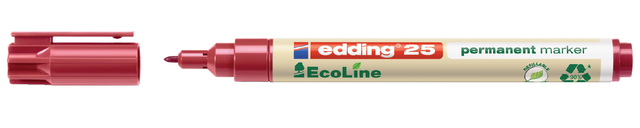 Viltstift edding 25 Ecoline rond 1mm rood afbeelding