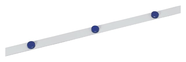 Metaalband MAUL 1mx35mm zelfklevend knipbaar wit + 3 magneten afbeelding