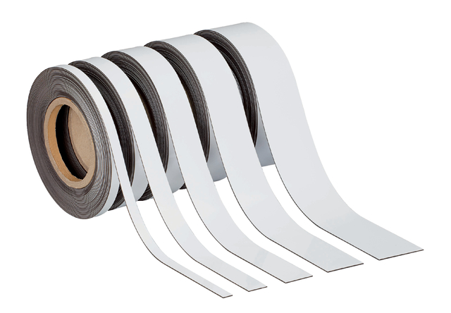 Magneetband MAUL beschrijf- wisbaar 10mx30mmx1mm wit afbeelding