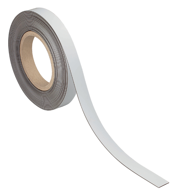 Magneetband MAUL beschrijf- wisbaar 10mx20mmx1mm wit afbeelding