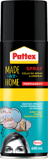 Lijmspray Pattex hobby spuitbus permanent 400ml afbeelding
