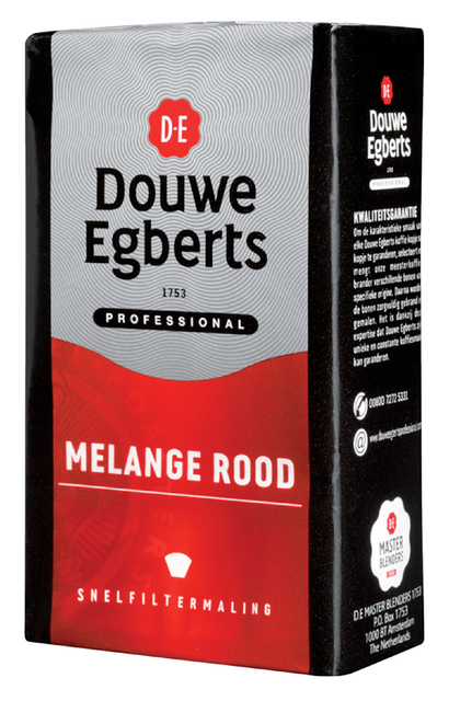 Koffie Douwe Egberts snelfiltermaling Melange Rood 250gr — Foto 2 van 2