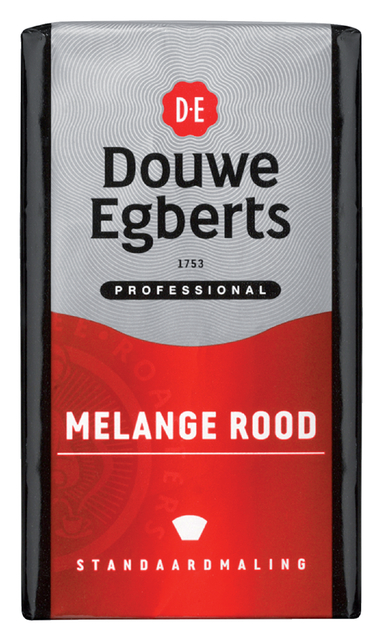 Koffie Douwe Egberts snelfiltermaling Melange Rood 250gr afbeelding