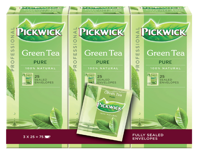 Thee Pickwick Fair Trade green pure 25x1.5gr afbeelding