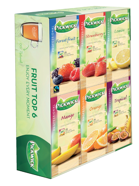 Thee Pickwick multipack original 6x25st fruit afbeelding