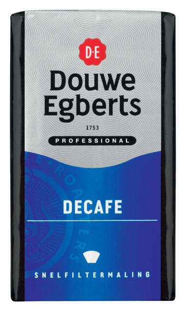 Koffie Douwe Egberts snelfiltermaling decafe 250gr afbeelding