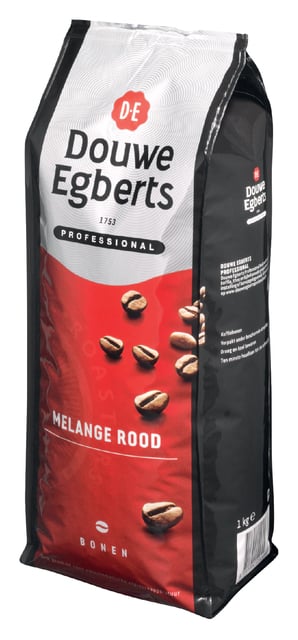 Koffie Douwe Egberts bonen Melange Rood 1kg afbeelding