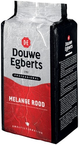 Koffie Douwe Egberts snelfiltermaling Melange Rood 1kg