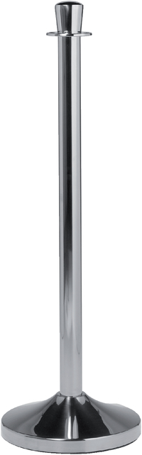 Afzetpaal Securit 100cm met voet chroom afbeelding