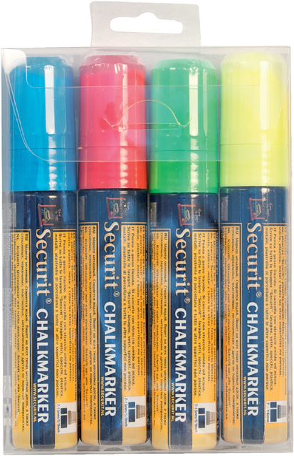 Krijtstift Securit SMA-720 blok ass 7-15mm blister à 4 stuks afbeelding