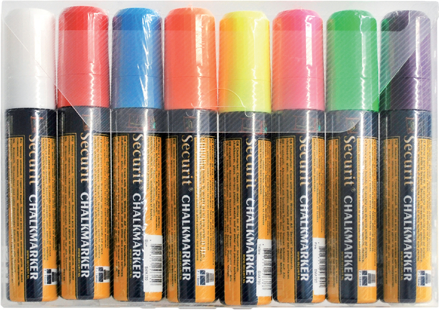 Krijtstift Securit SMA-720 blok ass 7-15mm blister à 8 stuks afbeelding