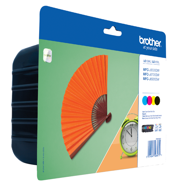 Inktcartridge Brother LC-129XLVALBP zwart + 3 kleuren afbeelding