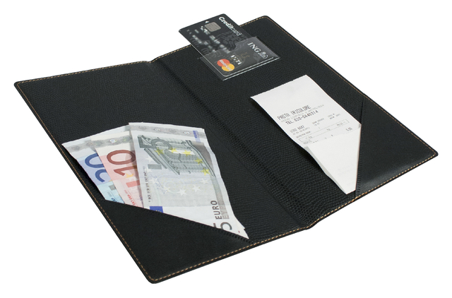 Betaalmap Securit Trendy 230x130mm zwart afbeelding