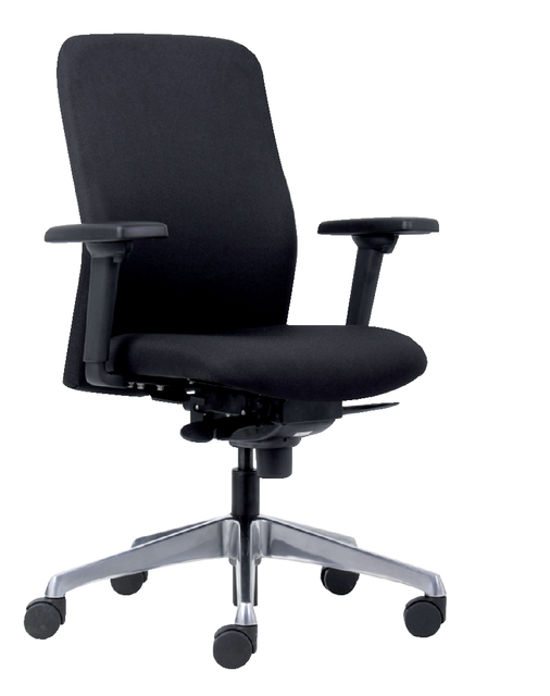 Bureaustoel Euroseats Milano synchroom zwart afbeelding