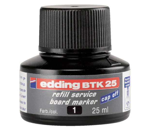 Viltstiftinkt edding BTK25 voor whiteboard zwart afbeelding