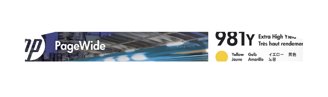 Inktcartridge HP L0R15A 981Y geel afbeelding