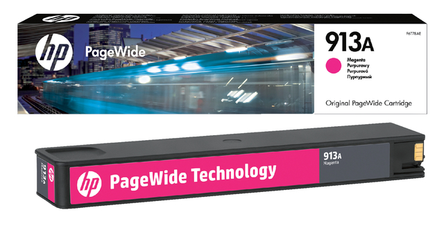 Inktcartridge HP F6T78AE 913A rood afbeelding