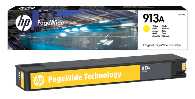 Inktcartridge HP F6T79AE 913A geel afbeelding