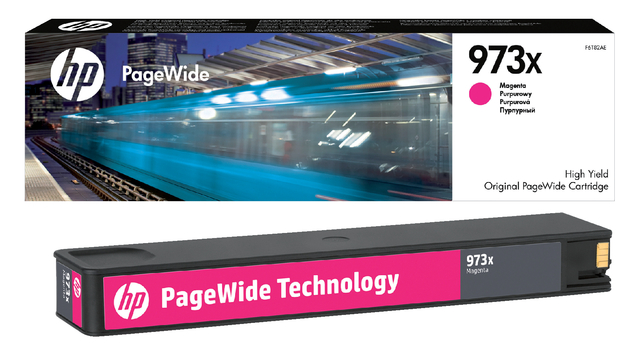 Inktcartridge HP F6T82AE 973X rood afbeelding