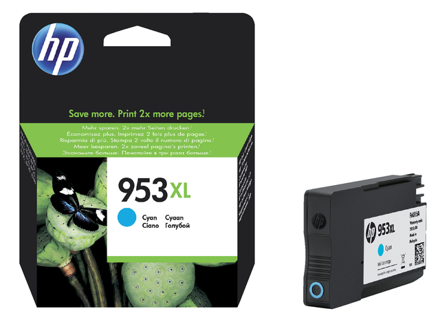 Inktcartridge HP F6U16AE 953XL blauw afbeelding