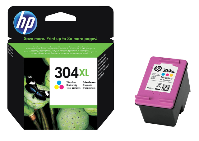 Inktcartridge HP N9K07AE 304XL kleur afbeelding