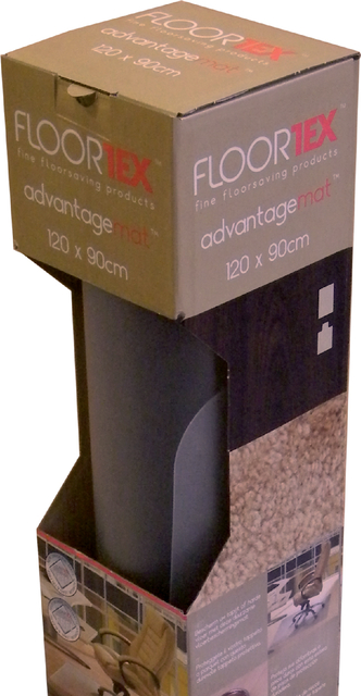 Stoelmat Floortex PVC 120x90cm voor harde vloeren retailpak afbeelding