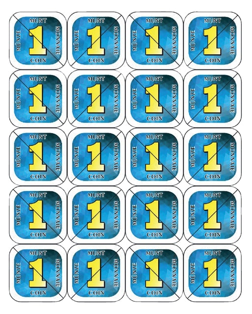 Consumptie breekmunten Combicraft 200st blauw afbeelding