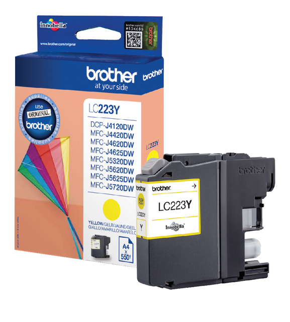 Inktcartridge Brother LC-223Y geel afbeelding