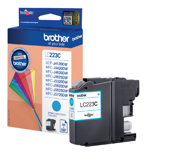 Inktcartridge Brother LC-223C blauw afbeelding