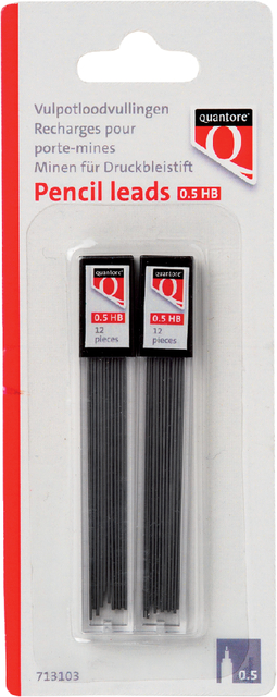 Potloodstift Quantore 0.5mm HB 24 stuks afbeelding