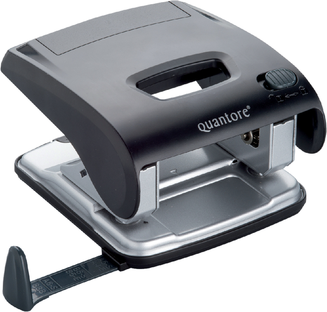Perforator Quantore luxe 2-gaats 20vel zwart afbeelding