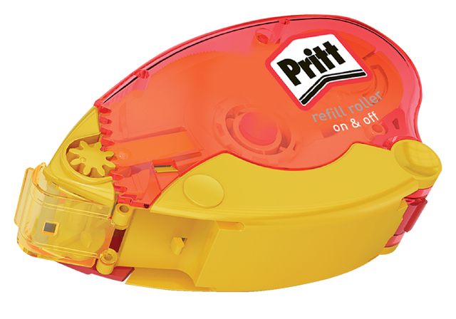 Lijmroller Pritt navulbaar houder en navulling non permanent afbeelding