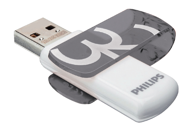 USB-stick 2.0 Philips Vivid Edition Shadow Grey 32GB afbeelding