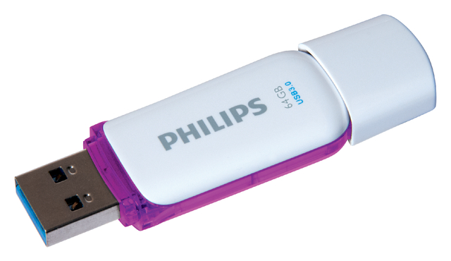 USB-stick 3.0 Philips Snow Edition Magic Purple 64GB afbeelding