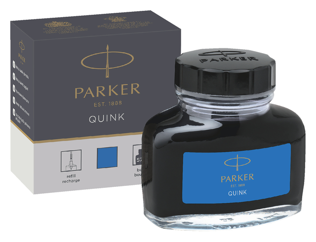 Vulpeninkt Parker Quink uitwasbaar 57ml koningsblauw afbeelding