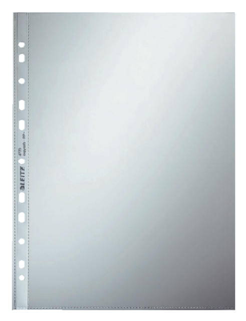 Showtas Leitz Premium standaard copy safe 0.08mm PP A4 transparant 100 stuks afbeelding