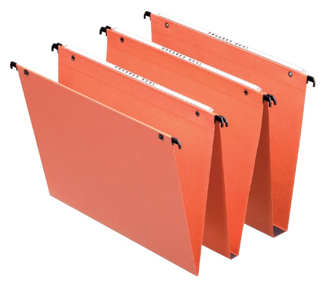 Hangmap Esselte Orgarex dual 345x245mm verticaal oranje afbeelding