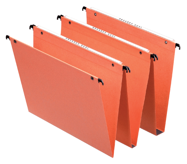 Hangmap Esselte Orgarex dual verticaal 345x245x30mm oranje afbeelding